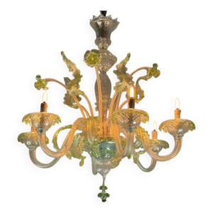 lustre vénitien en verre - vers 1940