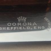 Corona Sheffield Stainless Steel Cutlery Set, 38 Pieces, Cream Bone-Effect
