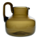 Amber blown glass carafe by Claude Morin, Dieulefit circa 1975