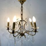 Early 20th century chandelier in bohemian crystal