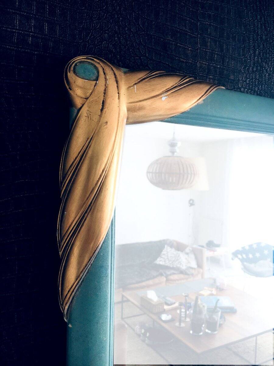 Hollywood Regency Style Framed Mirror from Deknudt, Belgium, 1970s