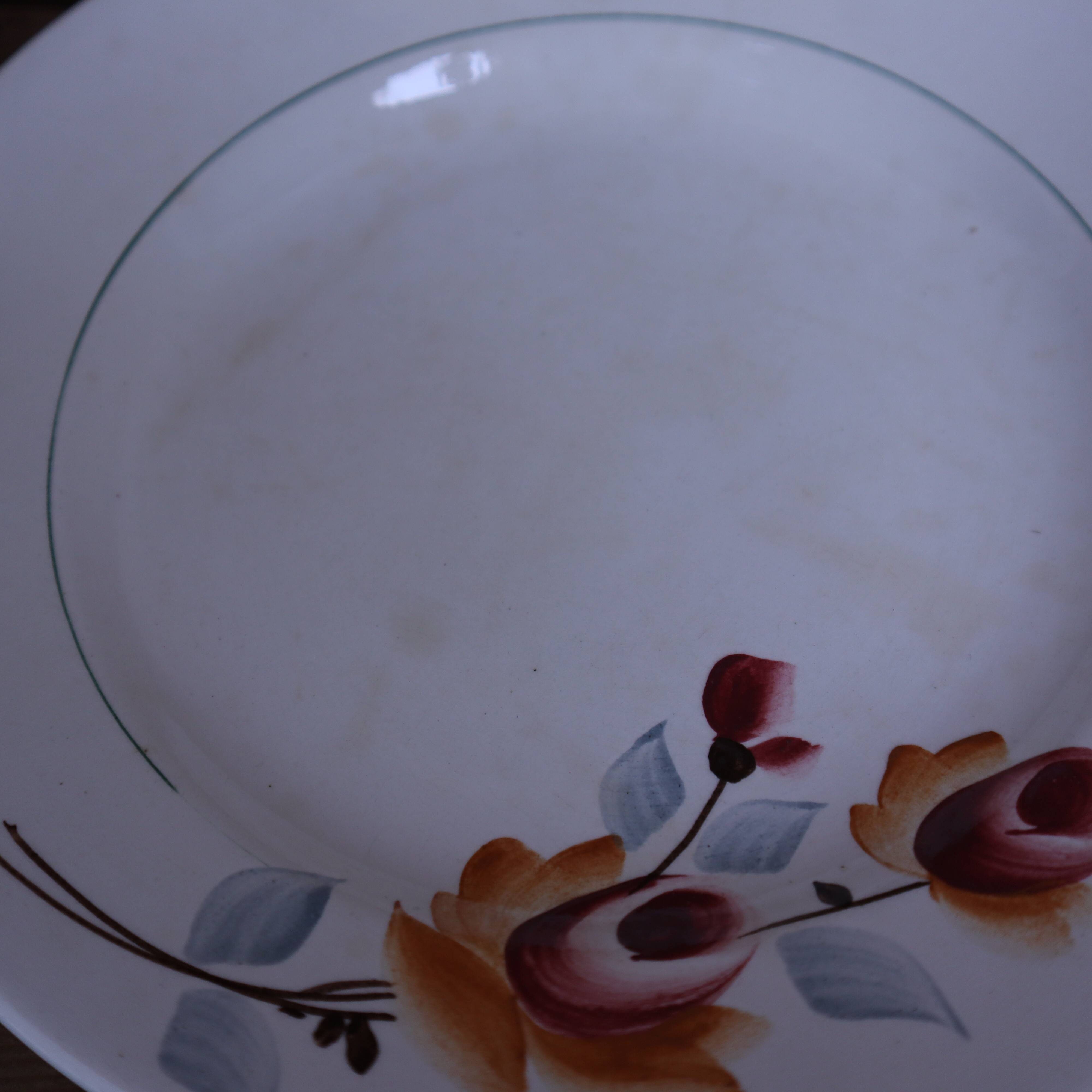 Set of 10 St Amand 7017 flat plates