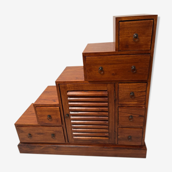 Staircase cabinet 1 door 7 drawers