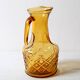 Vintage Designer Italian Amber Glass Carafe / Mid-century Jug / Bormioli