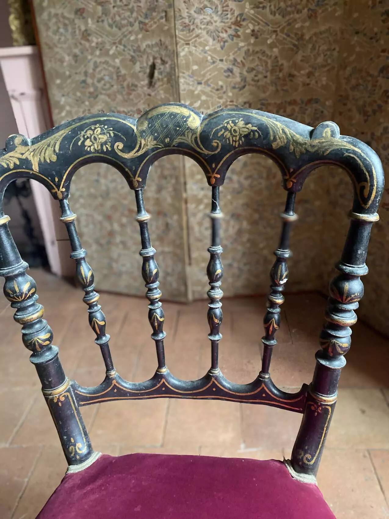 Chaise époque Napoléon III, restaurée