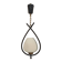 Old Arlus Pendant Lamp/Opaline Metal/1950s/Design Lighting