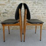 Paire de chaises Baumann, modèle Pégase