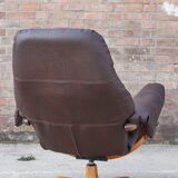 Relaxation armchair & Ottoman Scandinavian design Sweden 1960s
