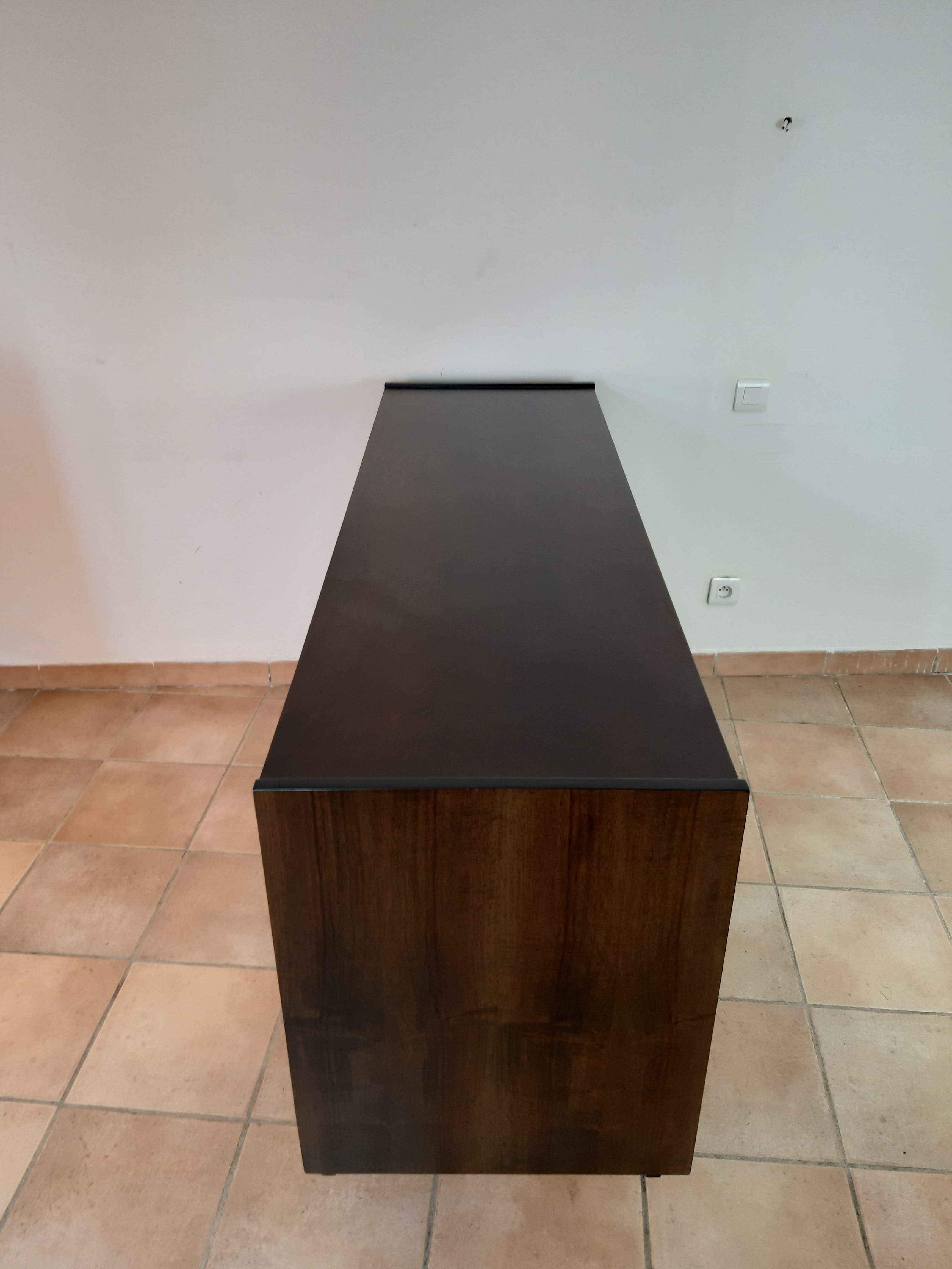 Walnut row renovated by Rajmund Teofil Halas Vintage Polish 1968