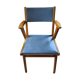 Paire de fauteuils bridge gris