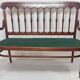 Curved wooden bench 1900