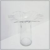 Transparent glass vase attributed to Peill & Putzler - Circa 1970
