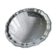 Silver metal serving tray 35.5 cm