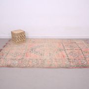 Tapis Boujaad marocain vintage 188 x 281 cm – Tapis berbère fait main en laine 100%