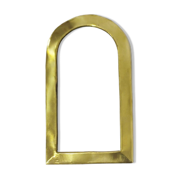 Mirroir artisanal fait en laiton au Maroc 25cm