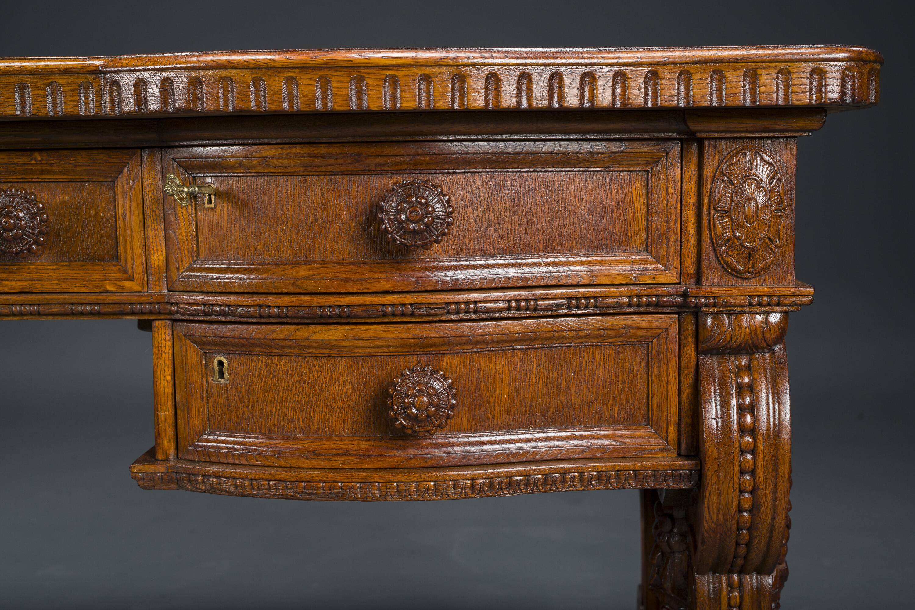 Vintage Neo-Renaissance Desk, 1920s