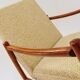 Mid-century modern design armchair green nebula bentwood 1960