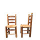 paire de chaises brut rustique 1940-1950
