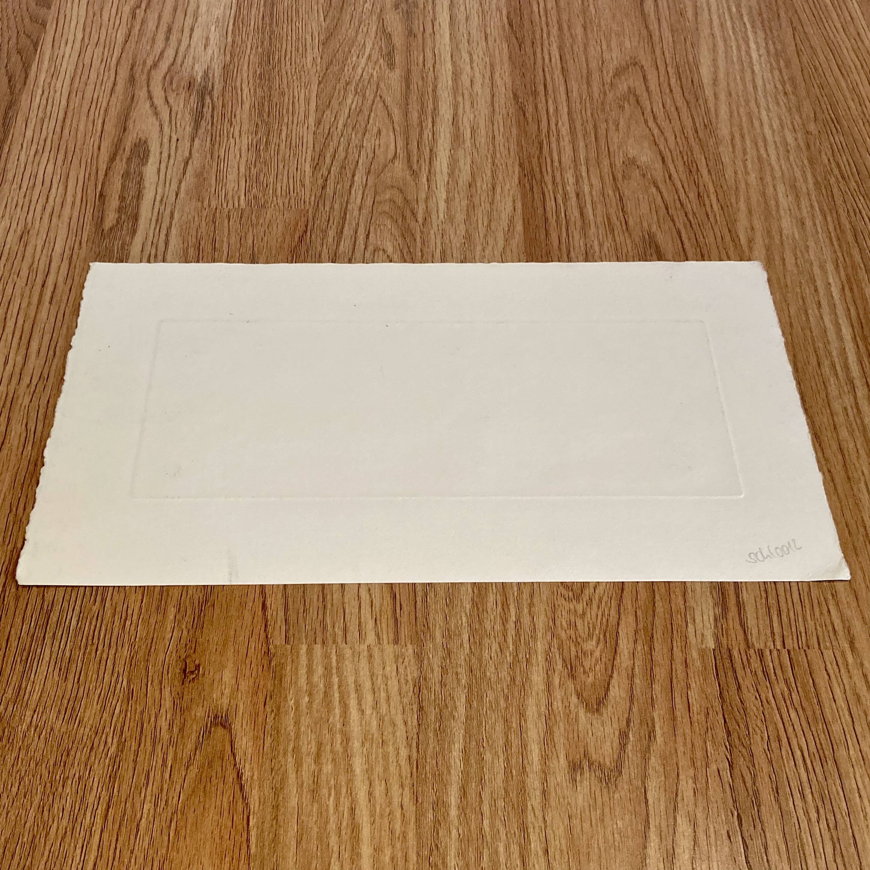 Set of three stamped drawings.