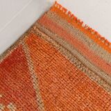 3x11 Coral Orange Bohemian Hallway Runner Rug, Rug For Hallway, 93x325 Cm