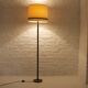 Leather-covered floor lamp, K & L Belysning Sweden.