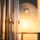 Angelo Gaetano Sciolari chandelier with six misty glass shades