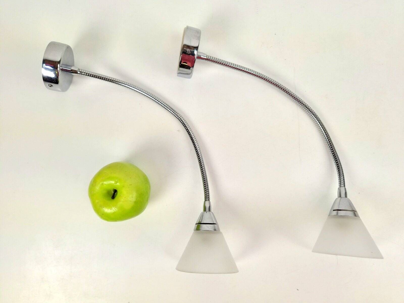 Postmodern Flexible Gooseneck Wall Light from Alva-Line, Italy, 1970s, Set of 2