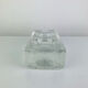 Vintage moulded glass "ice cube" catchall or ashtray