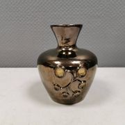 Ceramic vase with metal glaze from Frank ceramics Denmark 1970-80s.
