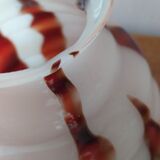 Old ball vase in opaline flame