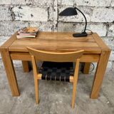 Regain desk in solid elm, 1970s