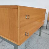 Paire de chevets scandinaves , bois et métal années 60
