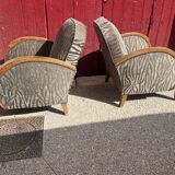 Paire de fauteuils art deco
