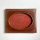 Antique leather with gilding frame measurements 18 cm x 14 cm