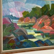 Swedish Oil on Canvas – “Autumn Landscape” by Ulf Tedenstig (1937–1999