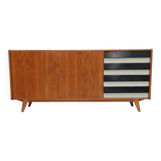 Enfilade U 460 black and white Jiri Jiroutek for Interiér Praha 1960