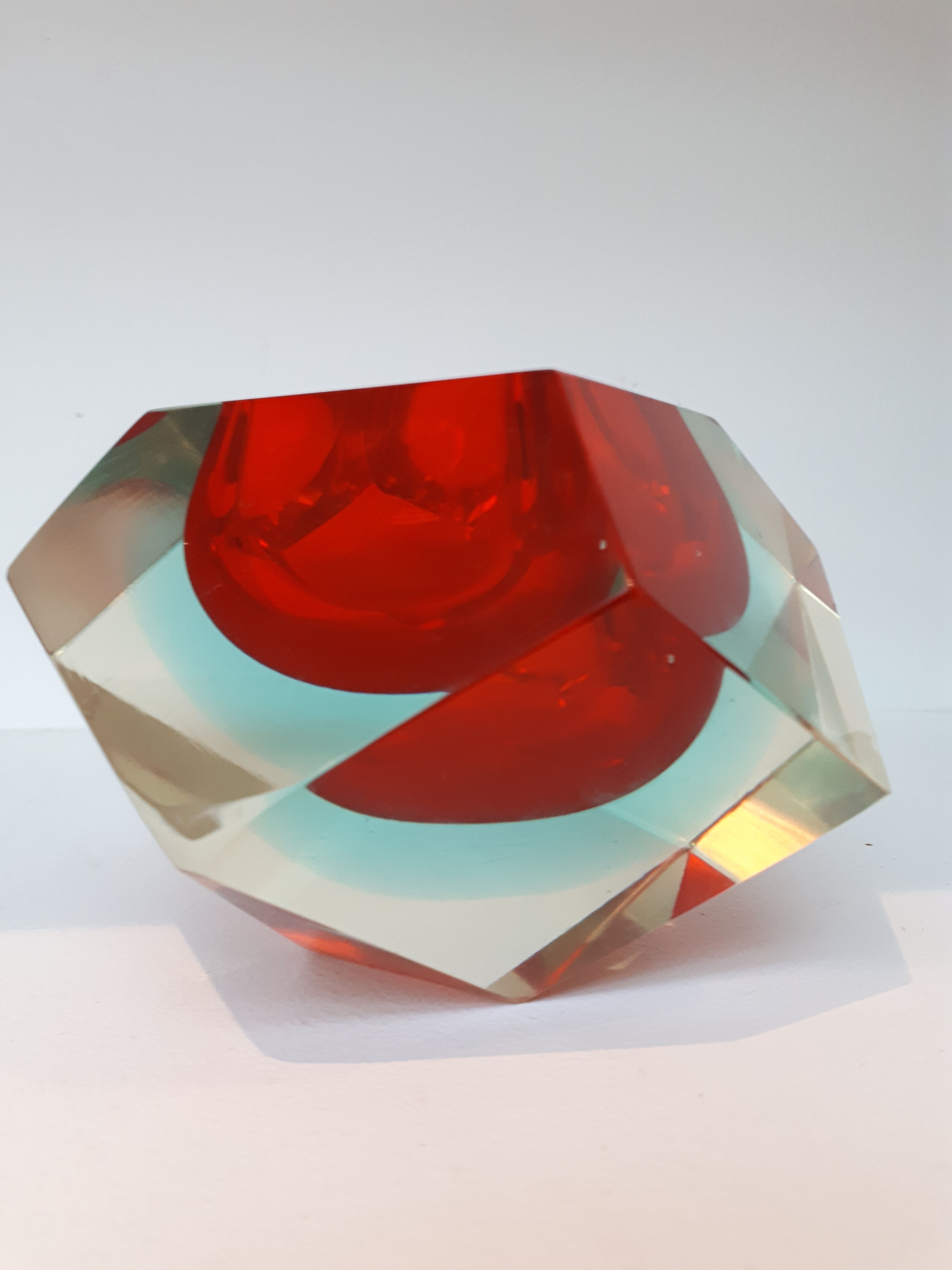 Vacuum pocke by Flavio Poli for Seguso in Murano glass from the 70's