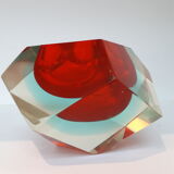 Vacuum pocke by Flavio Poli for Seguso in Murano glass from the 70's