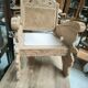 Colonial teak armchair from Ceylon