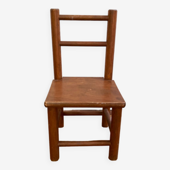 Small old wooden children's chair