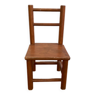 Small old wooden children's chair