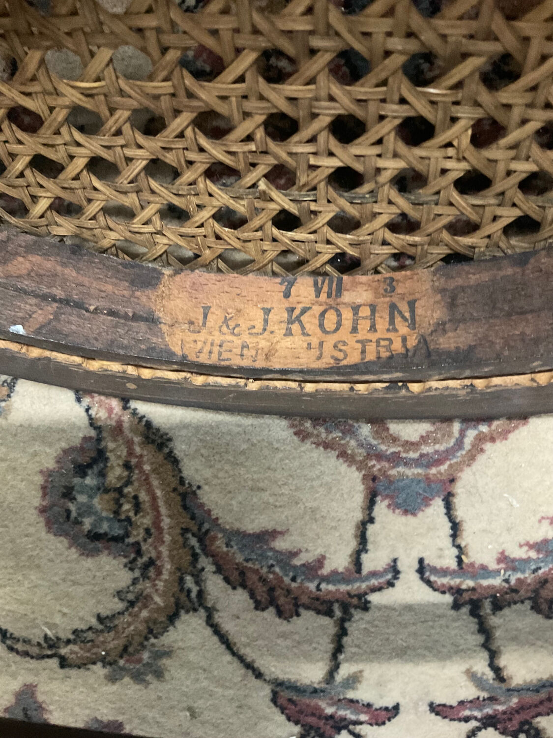 Pair of bistro chairs J&J Kohn early twentieth century