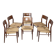 Teak Cane Chairs 351 Georg Leowald for Wilkhahn 1960s