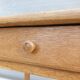 Office table campaign XIXth solid oak