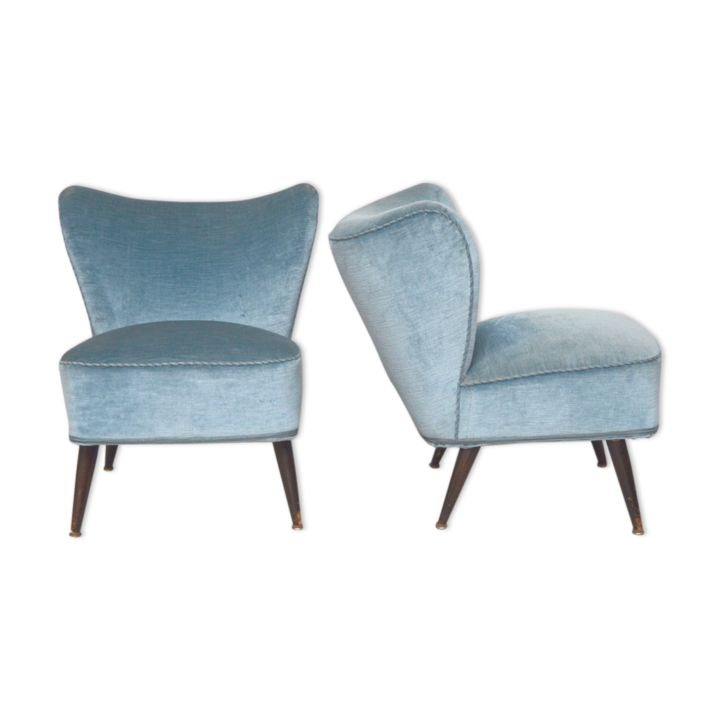 Pair of cocktail armchairs, 1960s