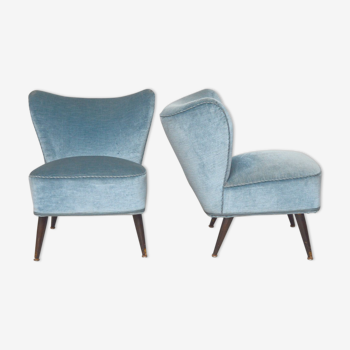 Pair of cocktail armchairs, 1960s