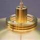 Danish hanging lamp in brass, 1970s