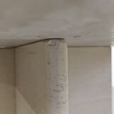 Italian coffee table, travertine end table, 1960s-70s