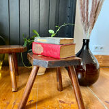 Pair of handmade tripod stools