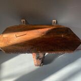 Wall console in carved wood, old harness, eighteenth century, France